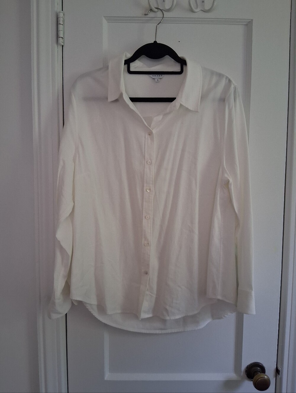 Brass Clothing White Button Up - Size XL